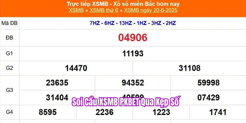 Các Phương Pháp Soi Cầu XSMB PKBET 99% Về Hiệu Quả Nhất 2 Soi cầu theo kẹp số